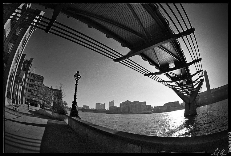 фото "London / Millenium Bridge" метки: архитектура, черно-белые, пейзаж, 