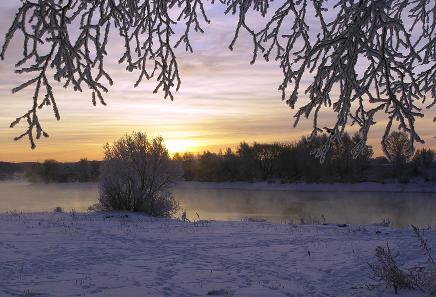 photo "***" tags: landscape, sunset, winter