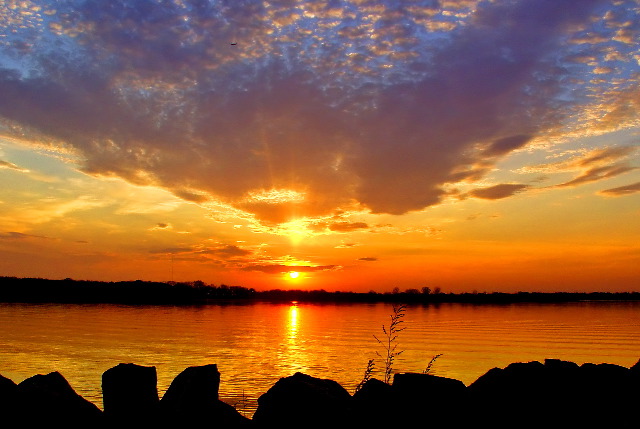 photo "Sunrise Over City Island" tags: landscape, sunset