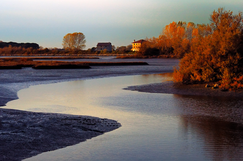 photo "Grado" tags: landscape, sunset, water