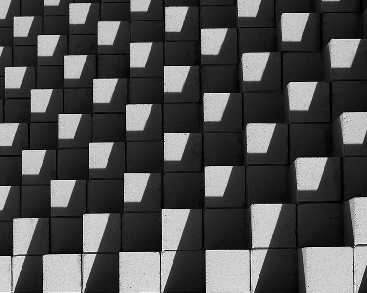 photo "Bricks" tags: abstract, black&white, 