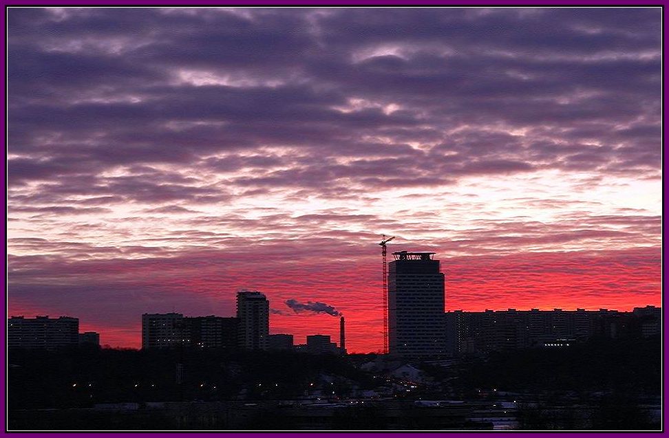 photo "Lilac sunset" tags: landscape, sunset, winter