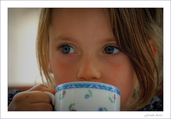 photo "My coffee moment." tags: portrait, children