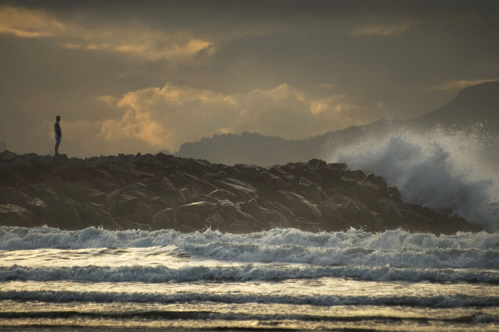 photo "O Homem e o Mar 3" tags: landscape, sunset, water