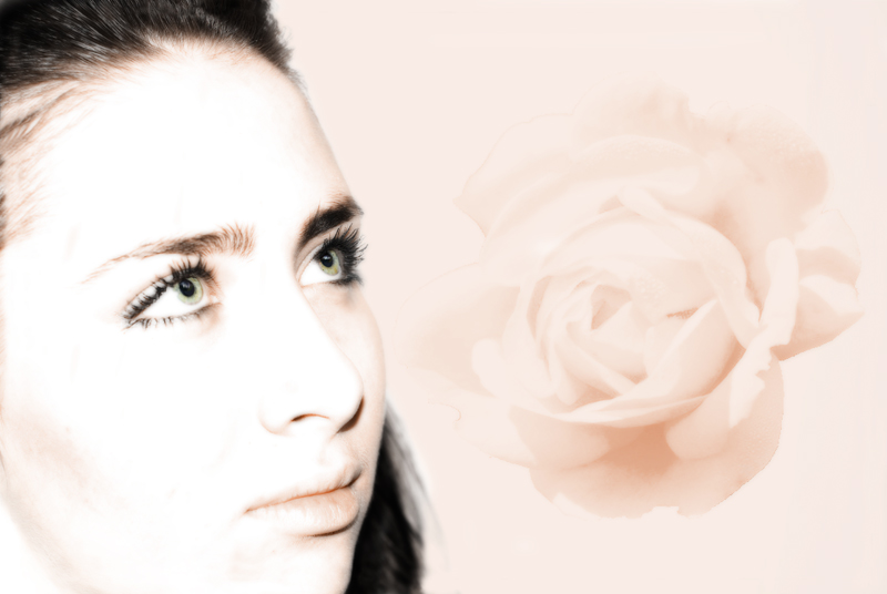 photo "The roze" tags: portrait, montage, woman