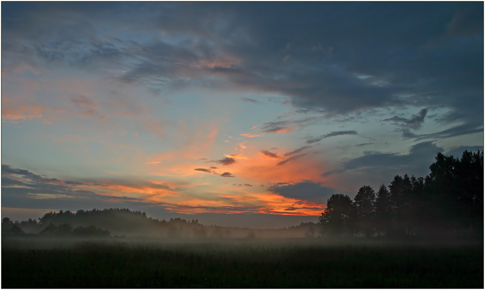 photo "August evening" tags: landscape, summer, sunset