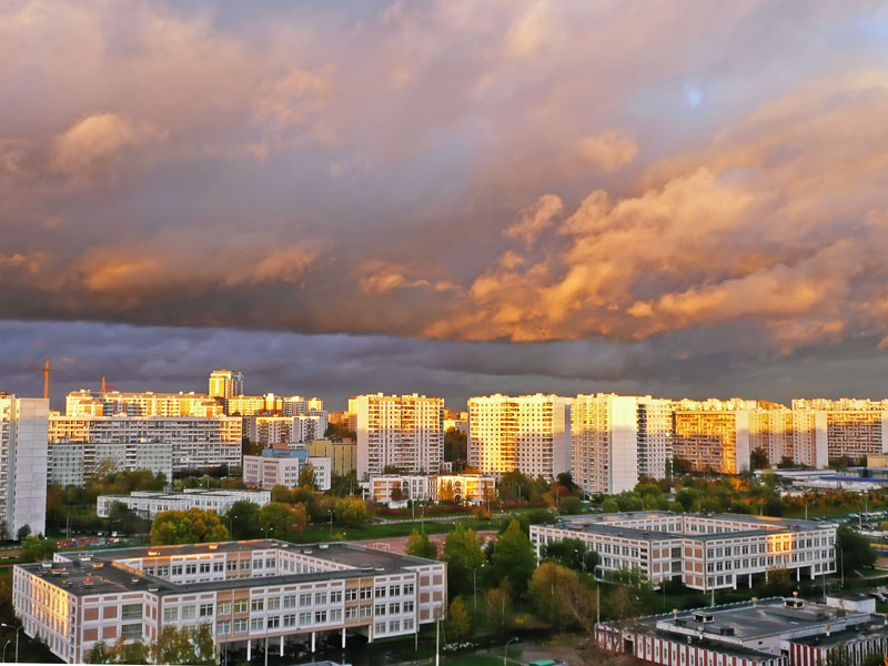 фото "Грозовой фронт на закате" метки: , 