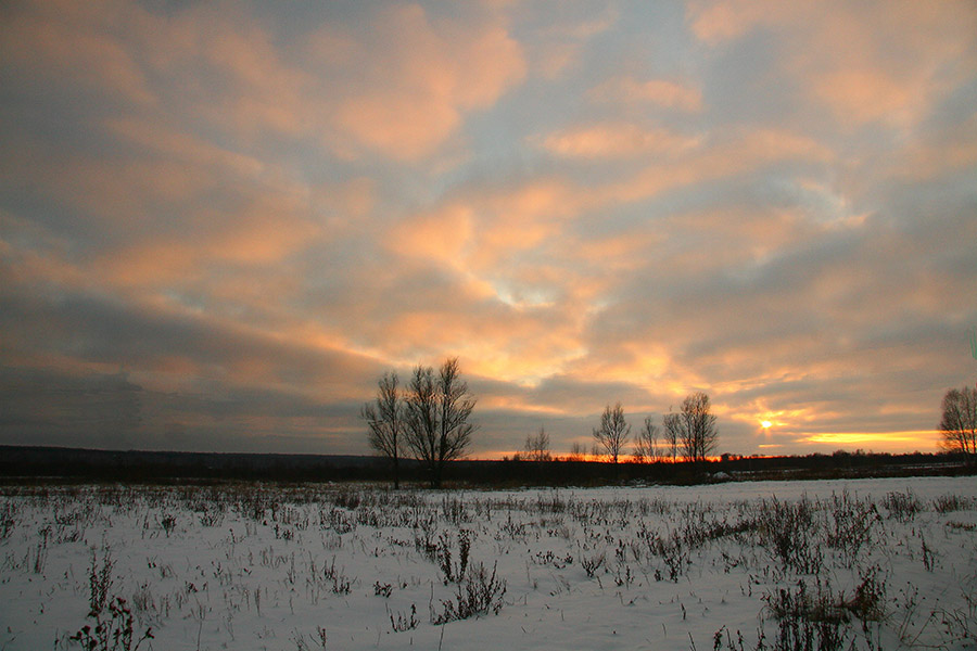 photo "***" tags: landscape, clouds, winter