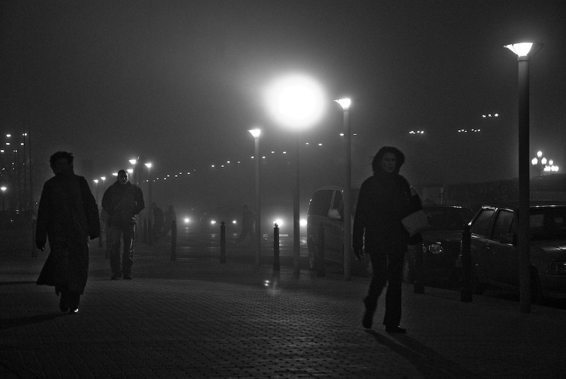 photo "Usual Wanderers" tags: city, black&white, 
