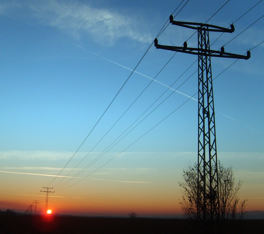 photo "Columns to the sunset" tags: landscape, sunset