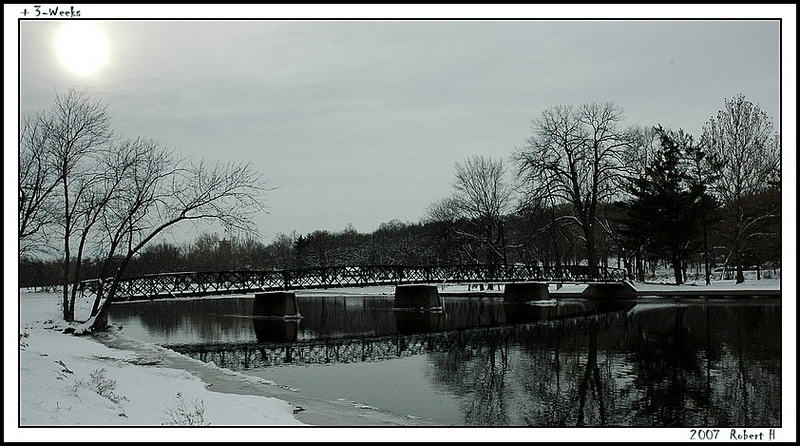 photo "3 Weeks Later" tags: landscape, water, winter