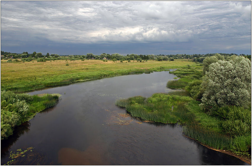 photo "Shortly of thunderstorm" tags: landscape, clouds, water