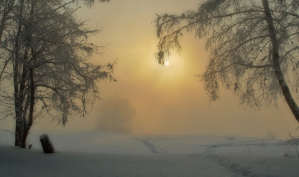 photo "***" tags: landscape, sunset, winter