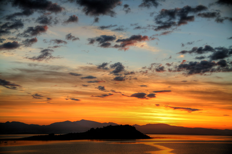 photo "Summer night above 63-rd parallel" tags: landscape, sunset, water