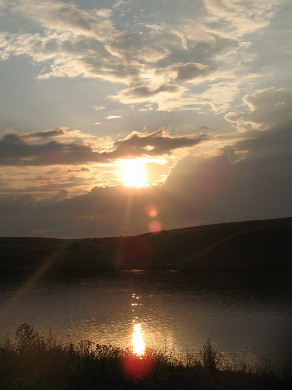 фото "Закат на озере" метки: пейзаж, 