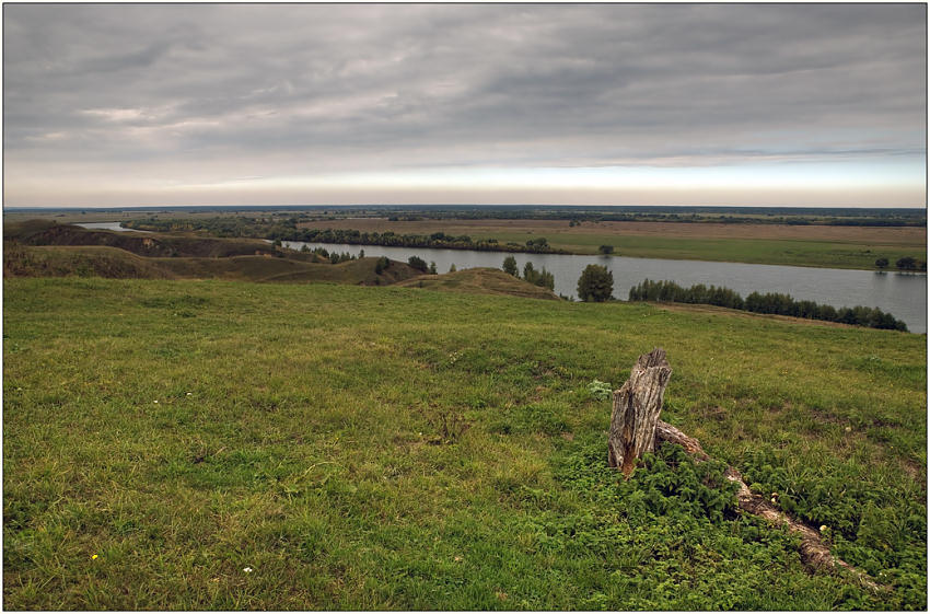 photo "Landscape of Oka-river" tags: landscape, clouds, water