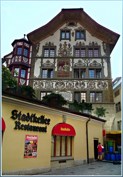 photo "Another small house in Lucerne." tags: architecture, travel, landscape, Europe