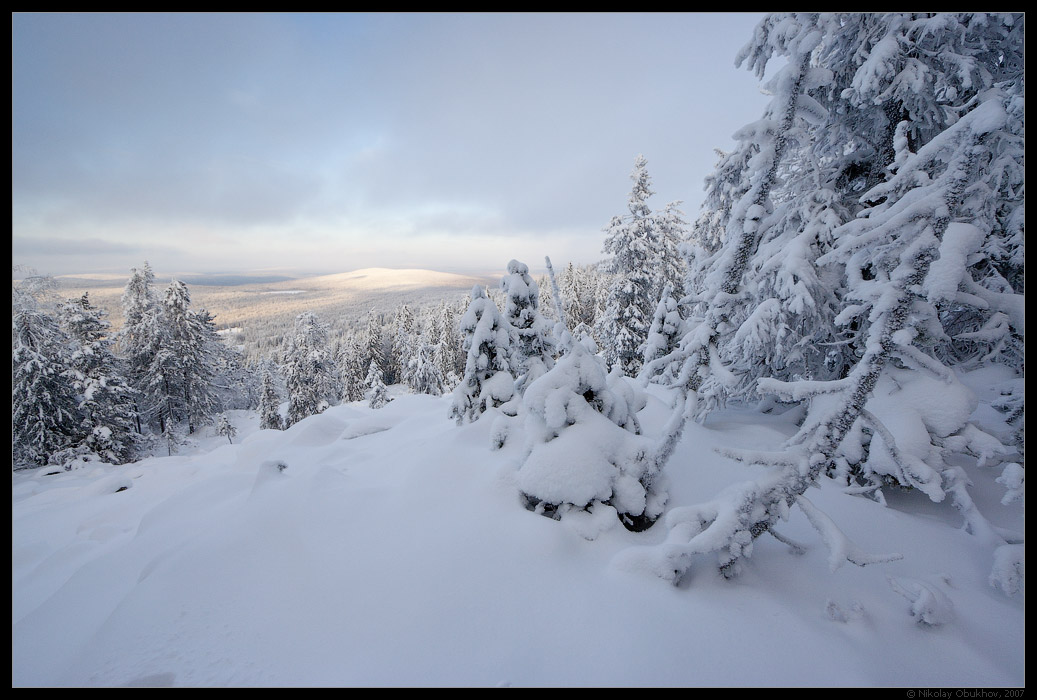 photo "In The Shadow / 0183_0044" tags: landscape, mountains, winter