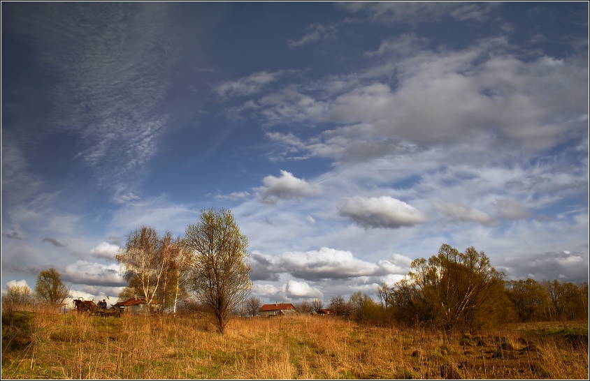 photo "scenery with the clouds" tags: landscape, clouds, spring