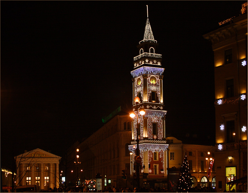 photo "Petersburg before New Year" tags: landscape, city, night