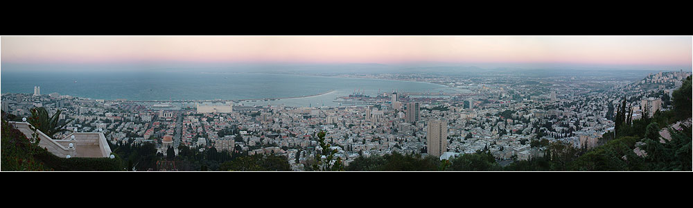 photo "This Christmas at Haifa Panorama" tags: travel, panoramic, Asia