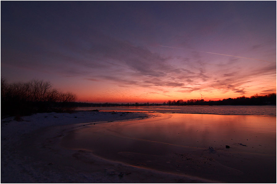 photo "December evening..." tags: landscape, sunset