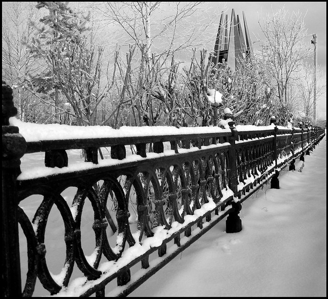 photo "***" tags: landscape, black&white, winter