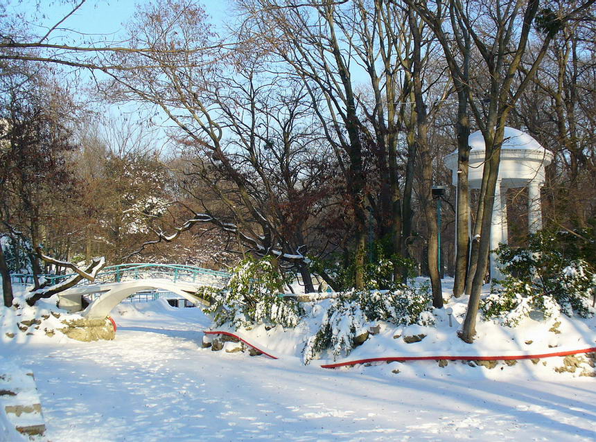 photo "Small island with small bridge..." tags: landscape, winter