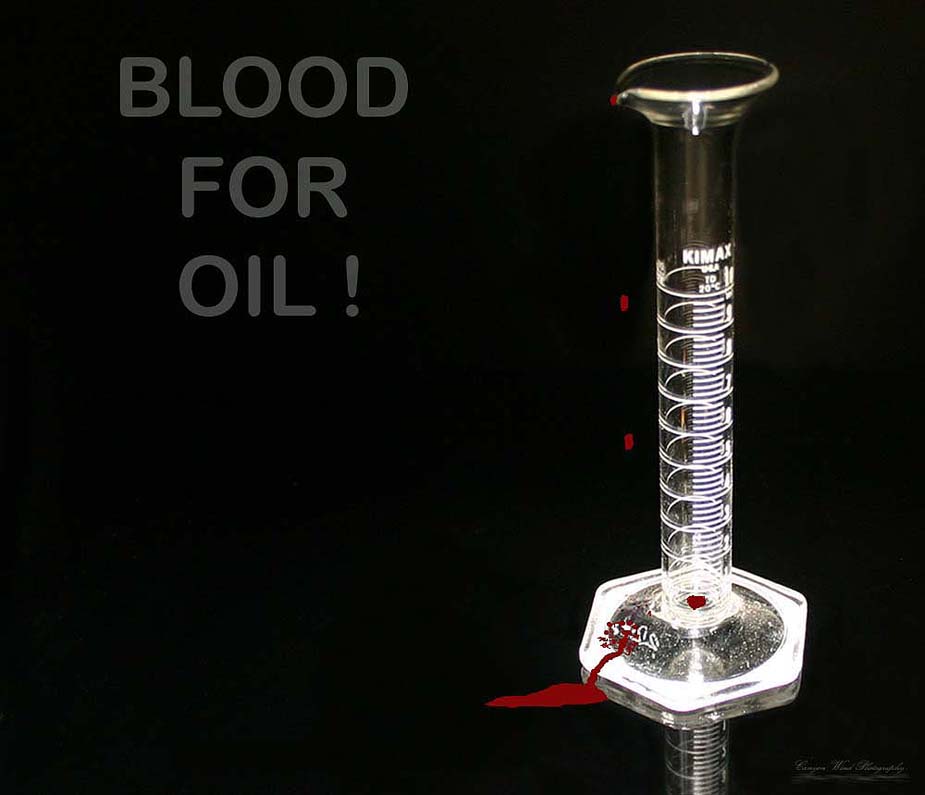 photo "BLOOD FOR OIL !" tags: reporting, 