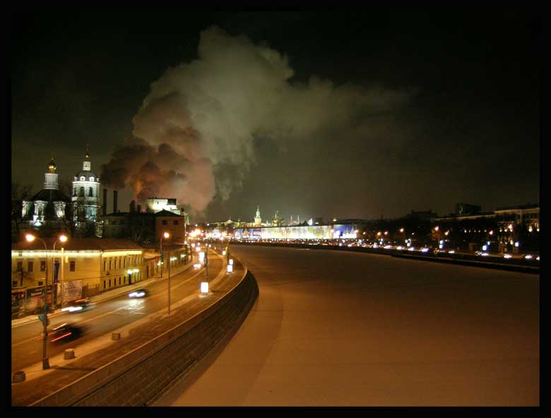 фото "Холодный зимний вечер на Устьинском мосту" метки: пейзаж, архитектура, 