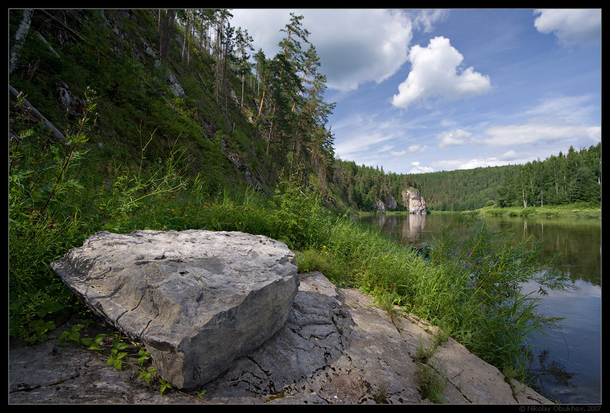 фото "Камень Сплавщик / 0174_0092" метки: пейзаж, горы, лето, скалы