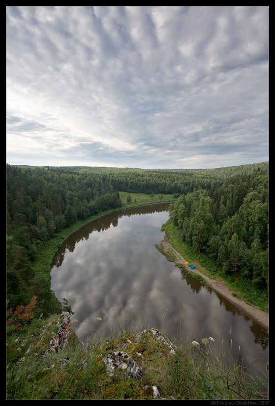 фото "На излучине / 0174_0119" метки: пейзаж, лето, облака