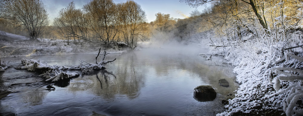 фото "Дед Мороз пришел" метки: пейзаж, вода, зима