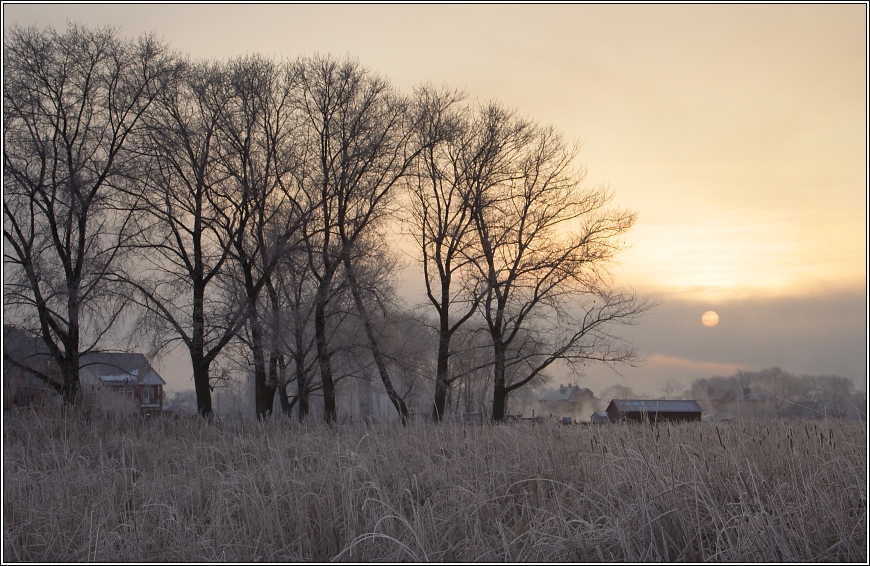 photo "winter morning" tags: landscape, sunset, winter