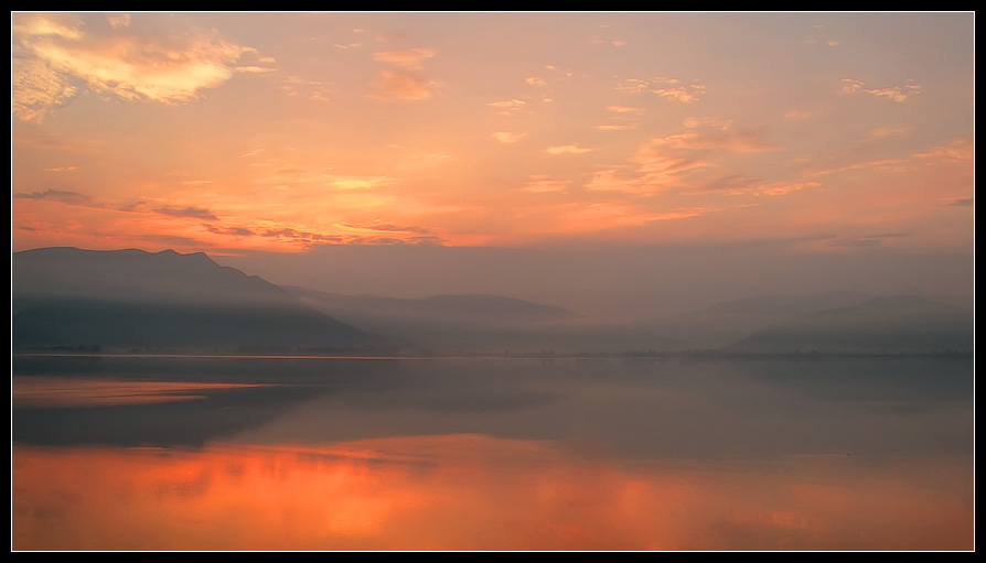 photo "Foggy morning" tags: landscape, sunset, water