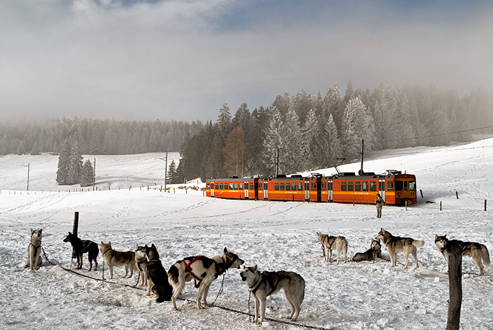 photo "The train..." tags: landscape, mountains