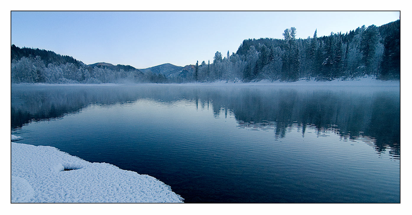 фото "Вечерная вода ..." метки: пейзаж, вода, зима