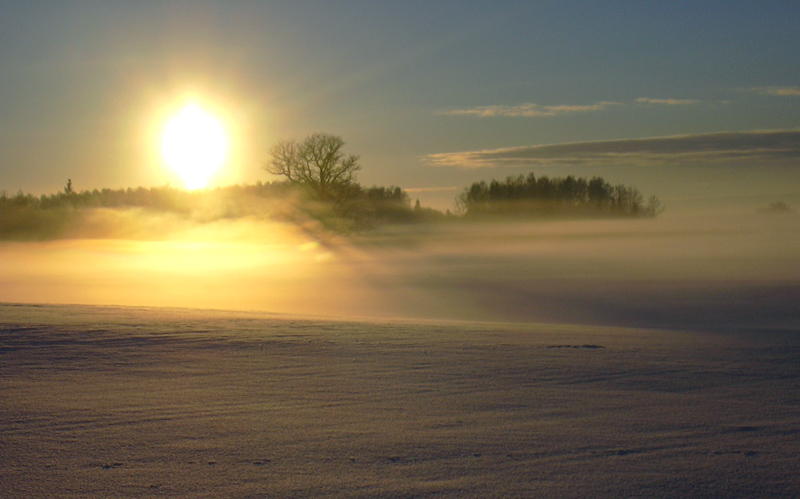 фото "... sunset fog" метки: пейзаж, закат