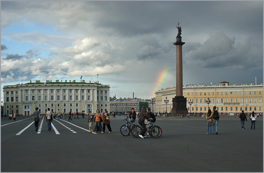 photo "Rainbow on Palace Square" tags: architecture, city, landscape, 