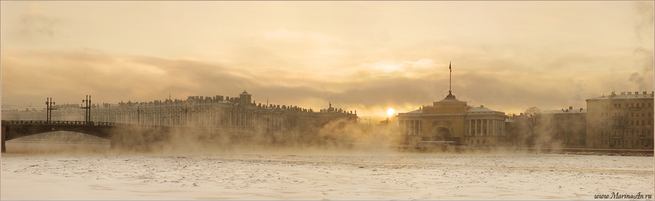 фото "Зимний Петербург" метки: панорама, 