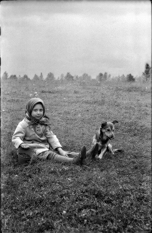 photo "Devochka with pawl ( original )" tags: portrait, children