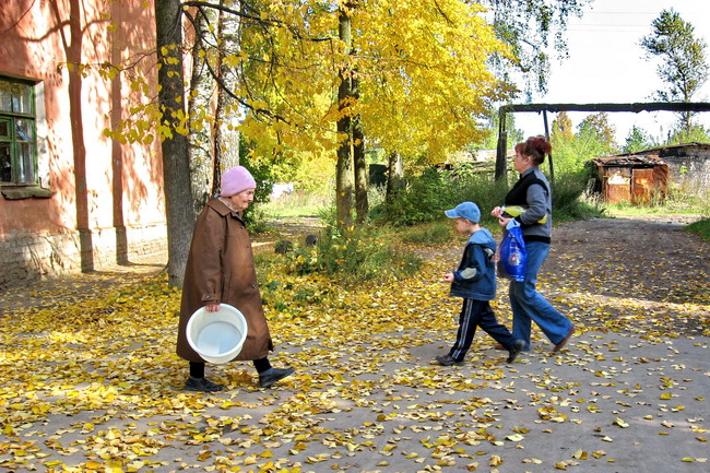 фото "Осенний урбанизм. Банный день." метки: пейзаж, жанр, осень