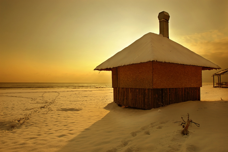 фото "Snow and Sea" метки: пейзаж, вода