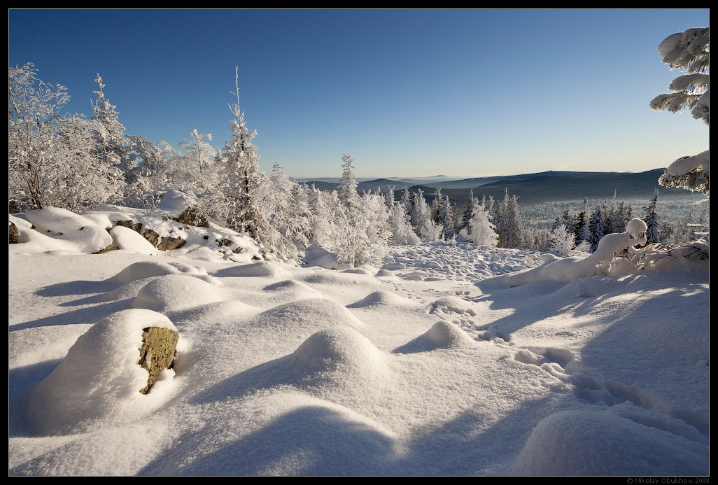 фото "По заячьей тропке / 0184_0045" метки: пейзаж, горы, зима
