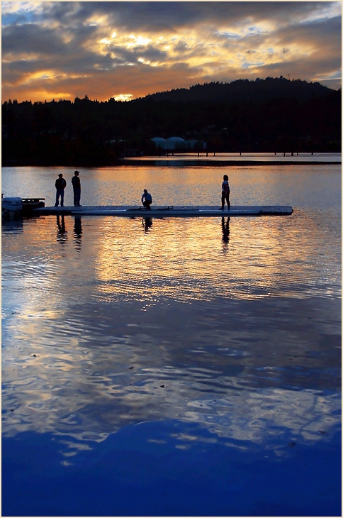 photo "Sunset & water" tags: landscape, sunset, water