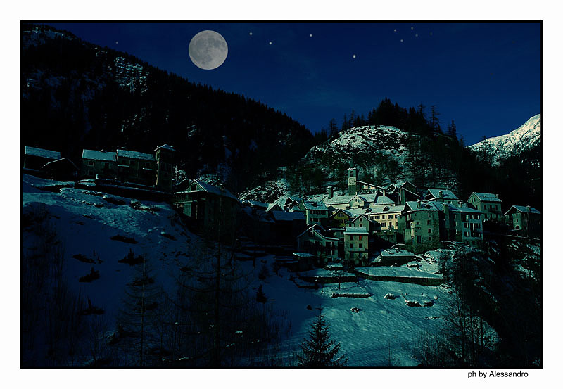 photo "night winter" tags: landscape, mountains