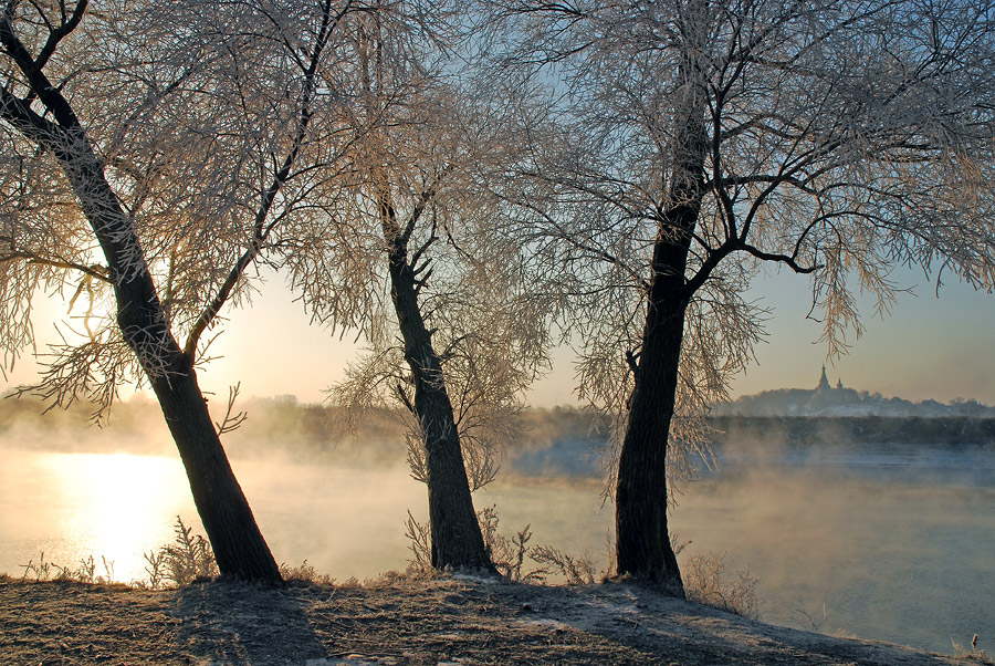 фото "Утренний свет.#" метки: пейзаж, зима