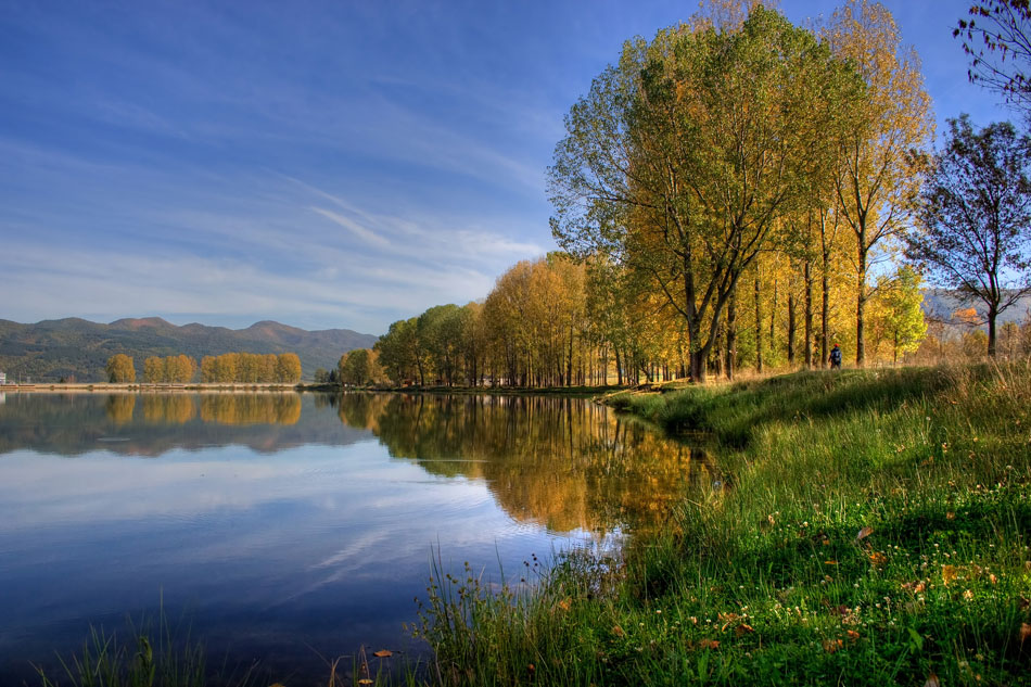 photo "The Golden Lake" tags: landscape, water