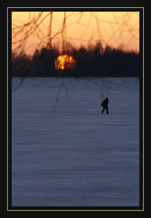 photo "***" tags: landscape, sunset, winter