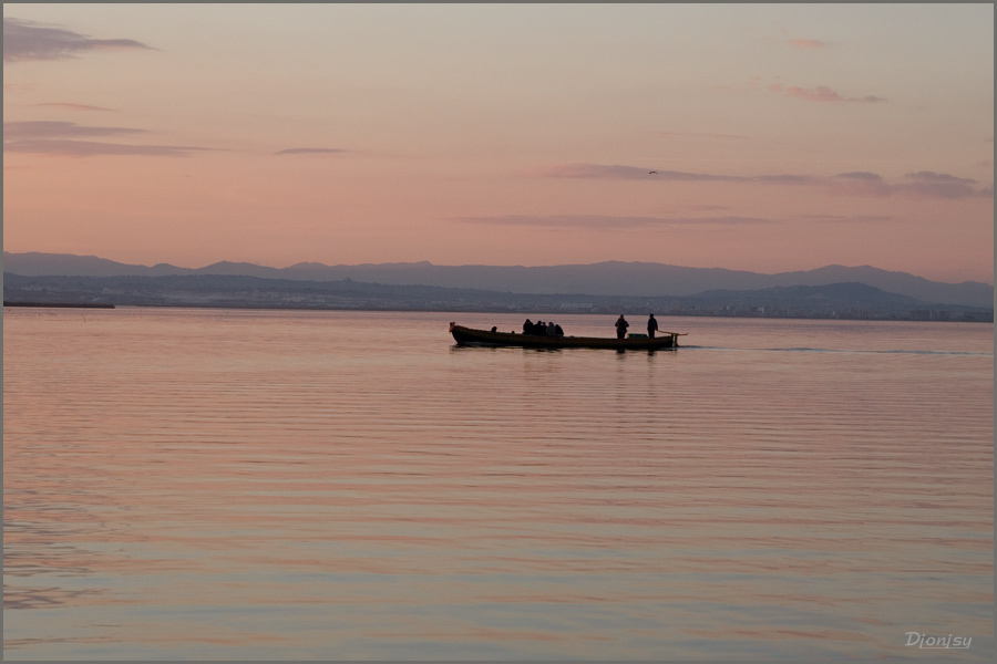 photo "to boat on the pastel" tags: landscape, sunset, water